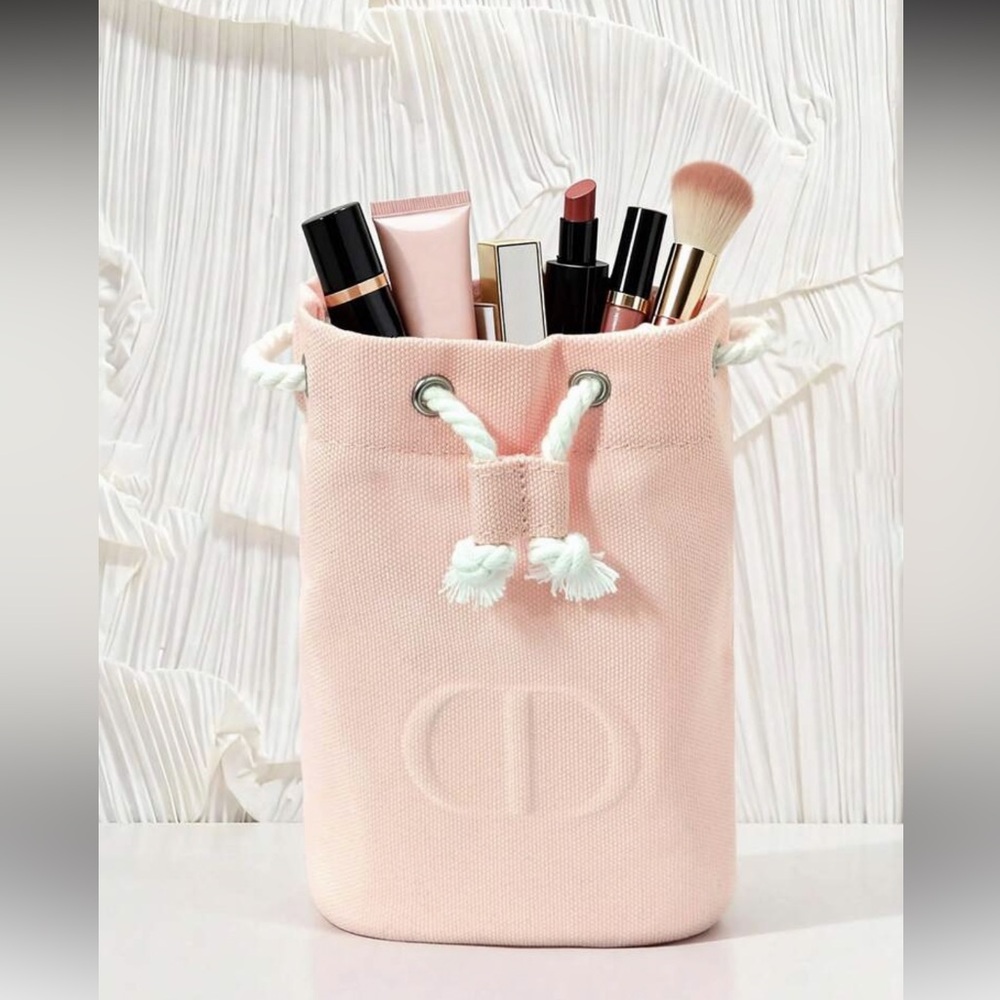 Dior Pink Drawstring Pouch